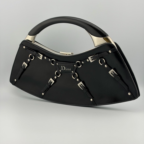 Dior Vintage RARE MINI 2003 Fall Bondage Clutch Limited Edition John Galliano - Picture 3 of 12